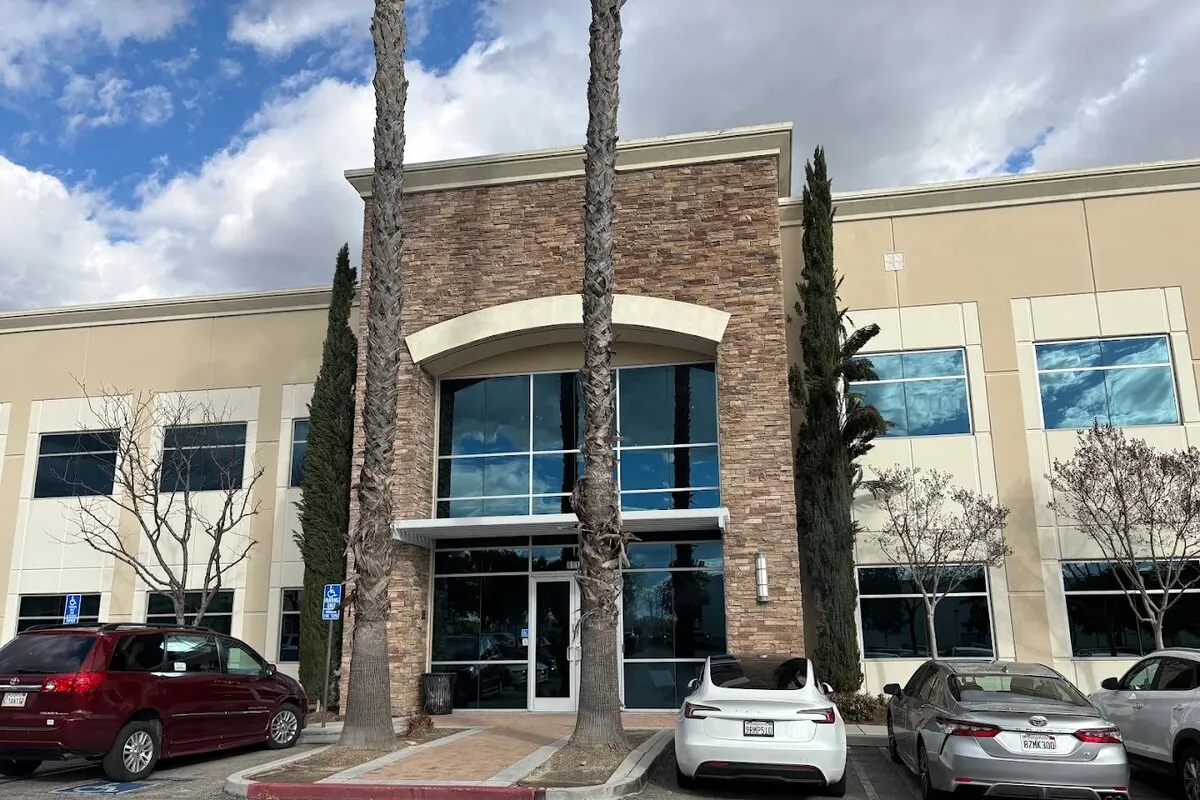 Exterior of the Rancho Cucamonga office at 8112 Milliken Ave, Ste 200 — look for the building marked 8112