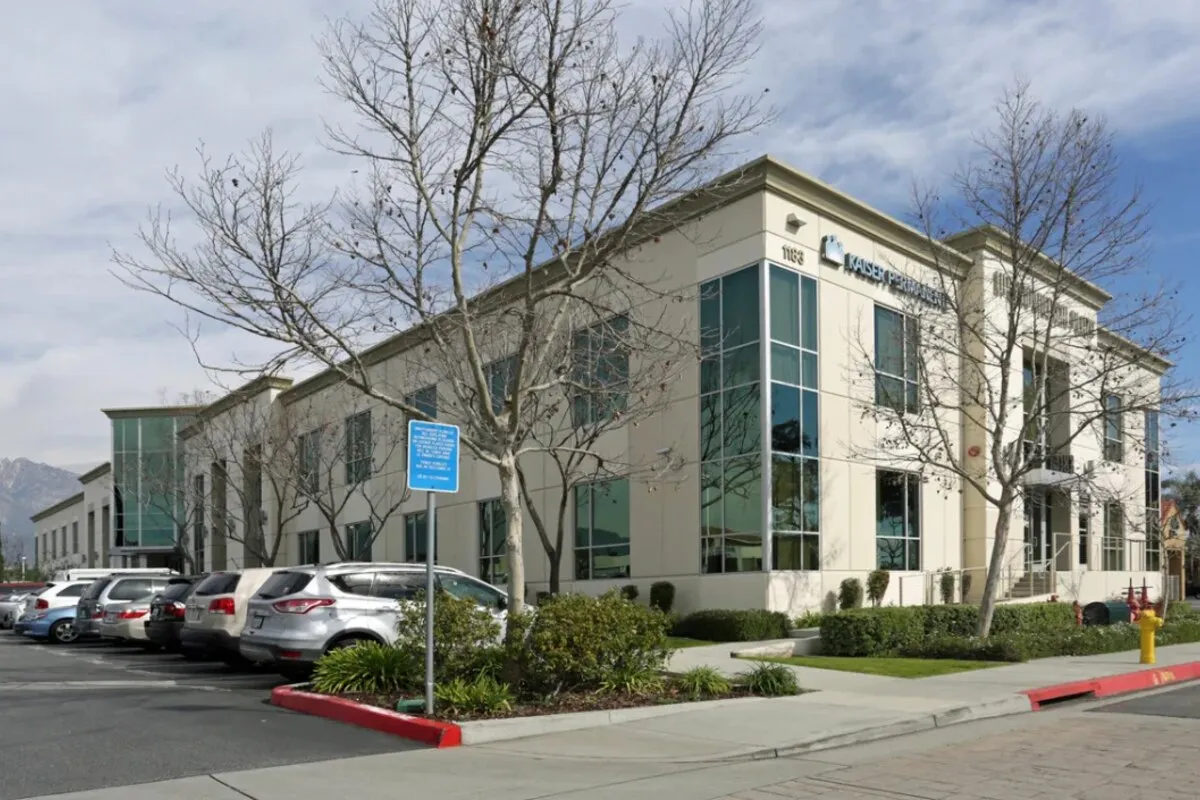 Exterior of the Upland office at 1183 E Foothill Blvd, Ste 135 — look for the building marked 1183